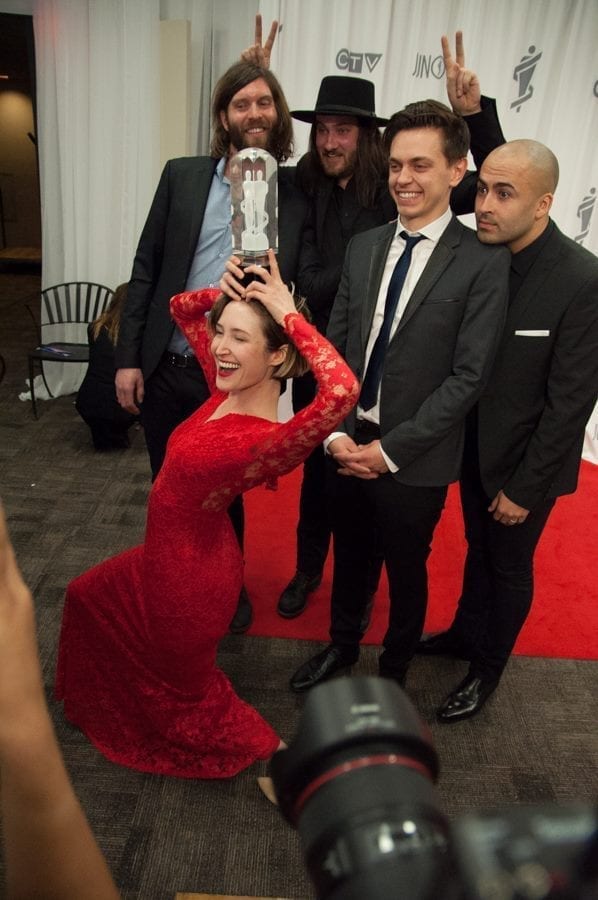 July Talk at the Junos - photo by Paul Beaulieu