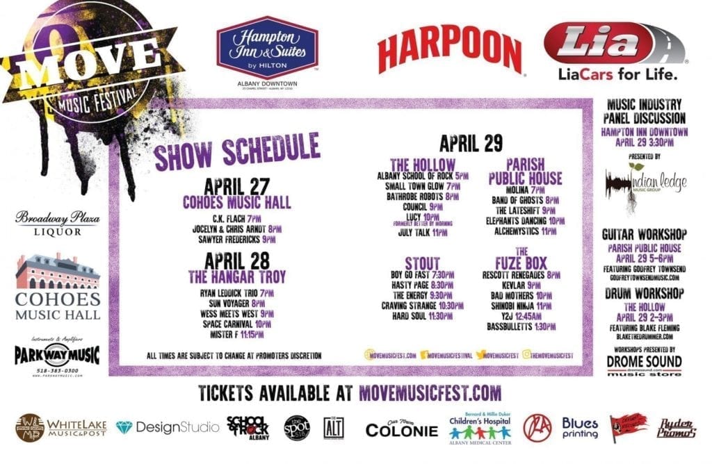 MOVE Music Festival 2017 schedule of events