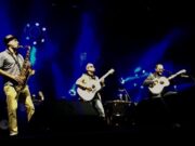 Ben Golder-Novick performs with Dave Matthews and Tim Reynolds