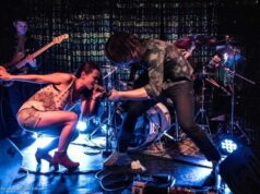Jocelyn & Chris Arndt get down at the Silverlake Lounge in Los Angeles - photo by Stevo Rood