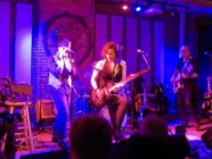 Erin Harpe and the Delta Swingers show off their chops at Hawks and Reed Performing Arts Center in Greenfield, MA - photo by Kelly D