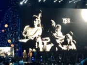 Rush's Geddy Lee and Alex Lifeson induct Yes - photo by Kelly D