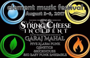 Flyer for Element Music Festival 2017
