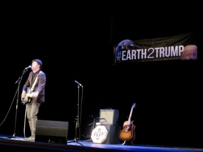 Casey Neill at #Earth2Trump - photo by Kelly D