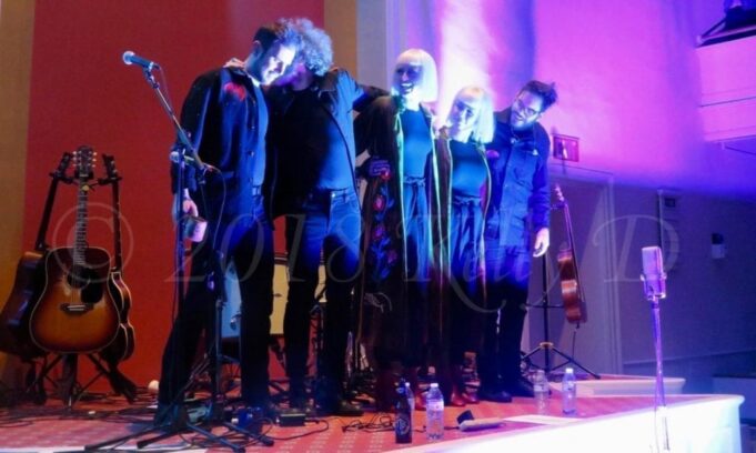 Lucius takes a bow at the First Unitarian Universalist Society of Burlington - photo by Kelly D