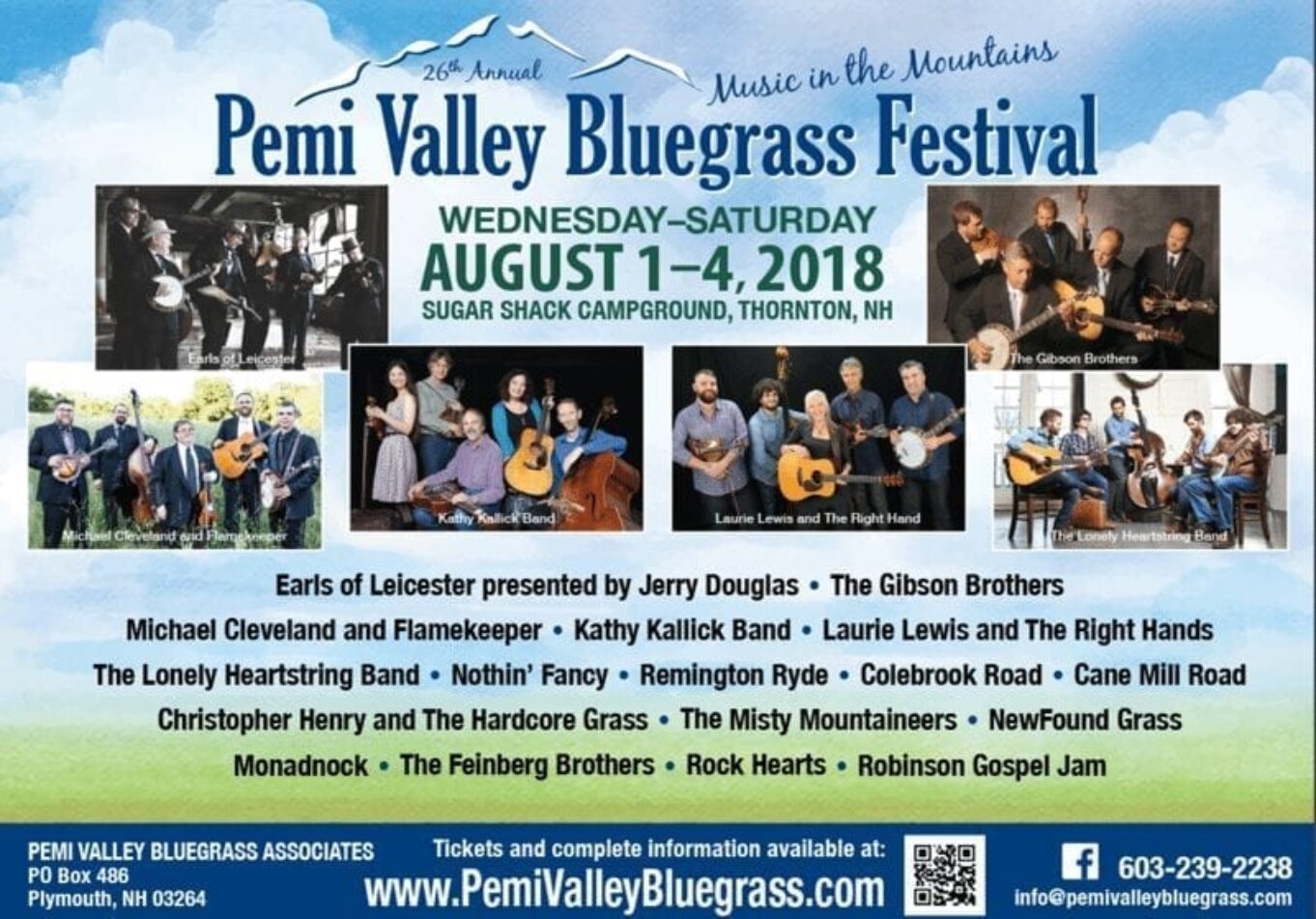 Pemi Valley Bluegrass festival Live Music News