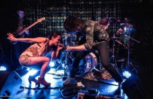 Jocelyn & Chris Arndt get down at the Silverlake Lounge in Los Angeles - photo by Stevo Rood