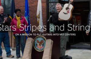 Stars Stripes and Strings on Mission to Donate Guitars to Vet Centers, Focus on Music Therapy
