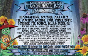 STRANGECREEK CAMPOUT RETURNS TO GREENFIELD MEMORIAL DAY WEEKEND